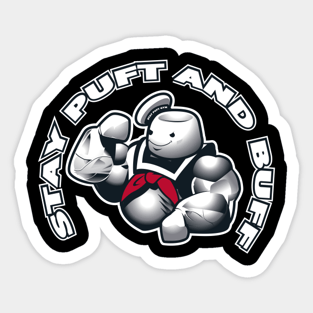 Stay Puft and Buff Sticker by Spikeani